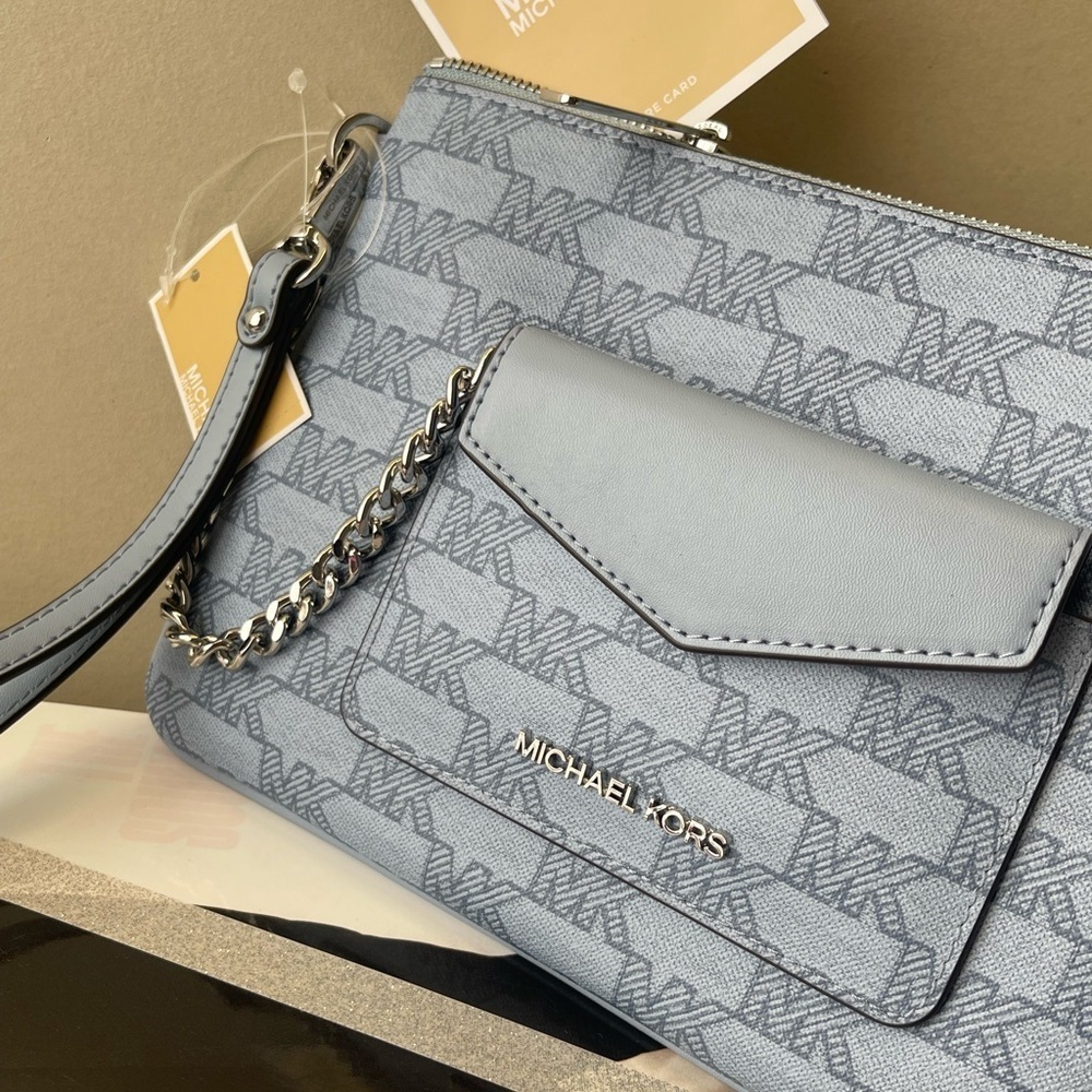 (new+tag) Michael Kors jet set large wristlet clutch plus detachable card case - Picture 4 of 12